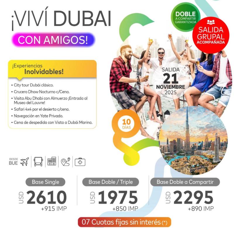 VIVI DUBAI CON AMIGOS