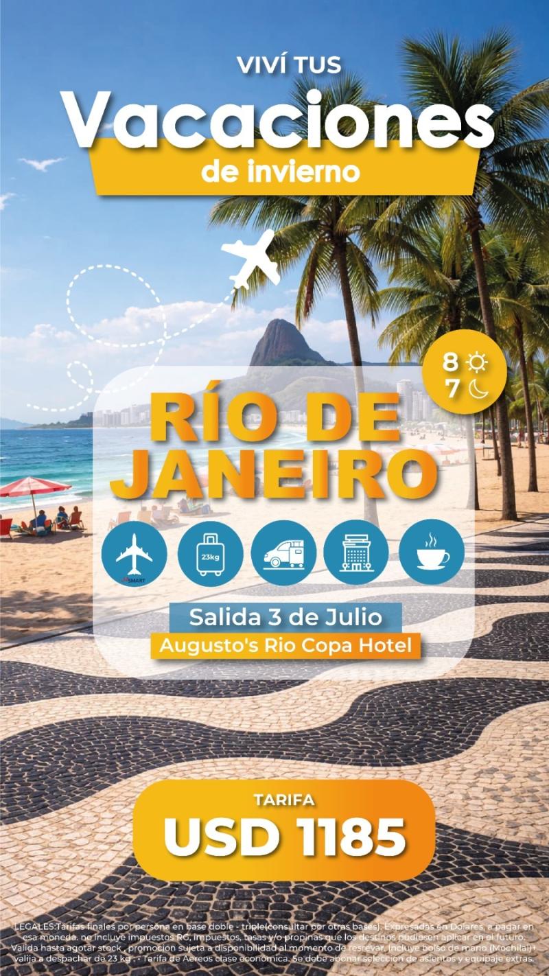 RIO DE JANEIRO VACACIONES DE INVIERNO
