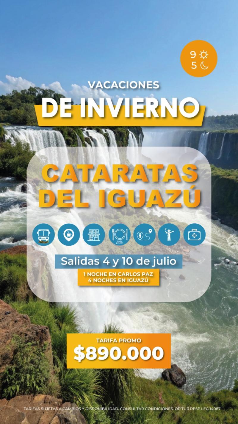 CARARATAS DEL IGUAZU VACACIONES DE INVIERNO